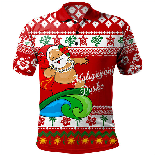 Philippines Filipinos Polo Shirt Santa Claus Ho Ho Ho Christmas