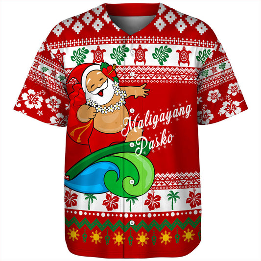 Philippines Filipinos Baseball Shirt Santa Claus Ho Ho Ho Christmas