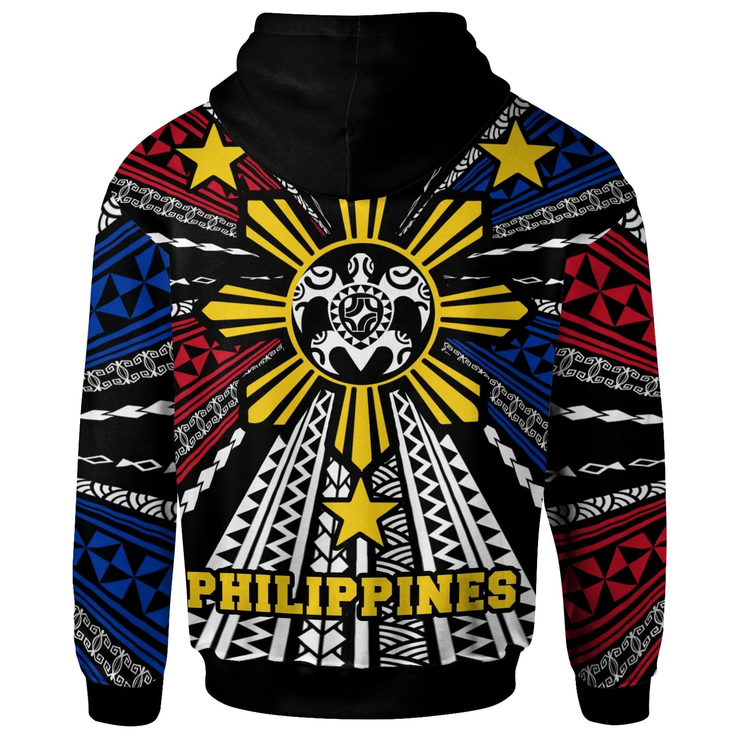 Philippines Custom Personalized Hoodie - Philippines Turtle Flag