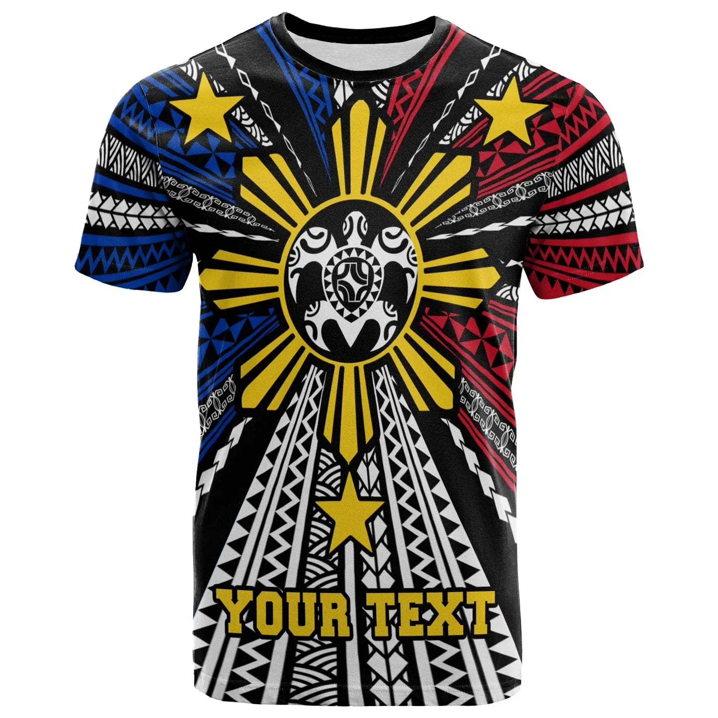 Philippines Custom Personalized T-Shirt - Philippines Turtle Flag