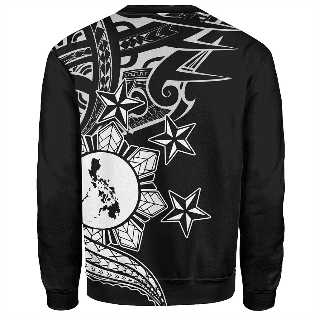 Philippines Filipinos Sweatshirt Traditional Tribal Tattoo Style