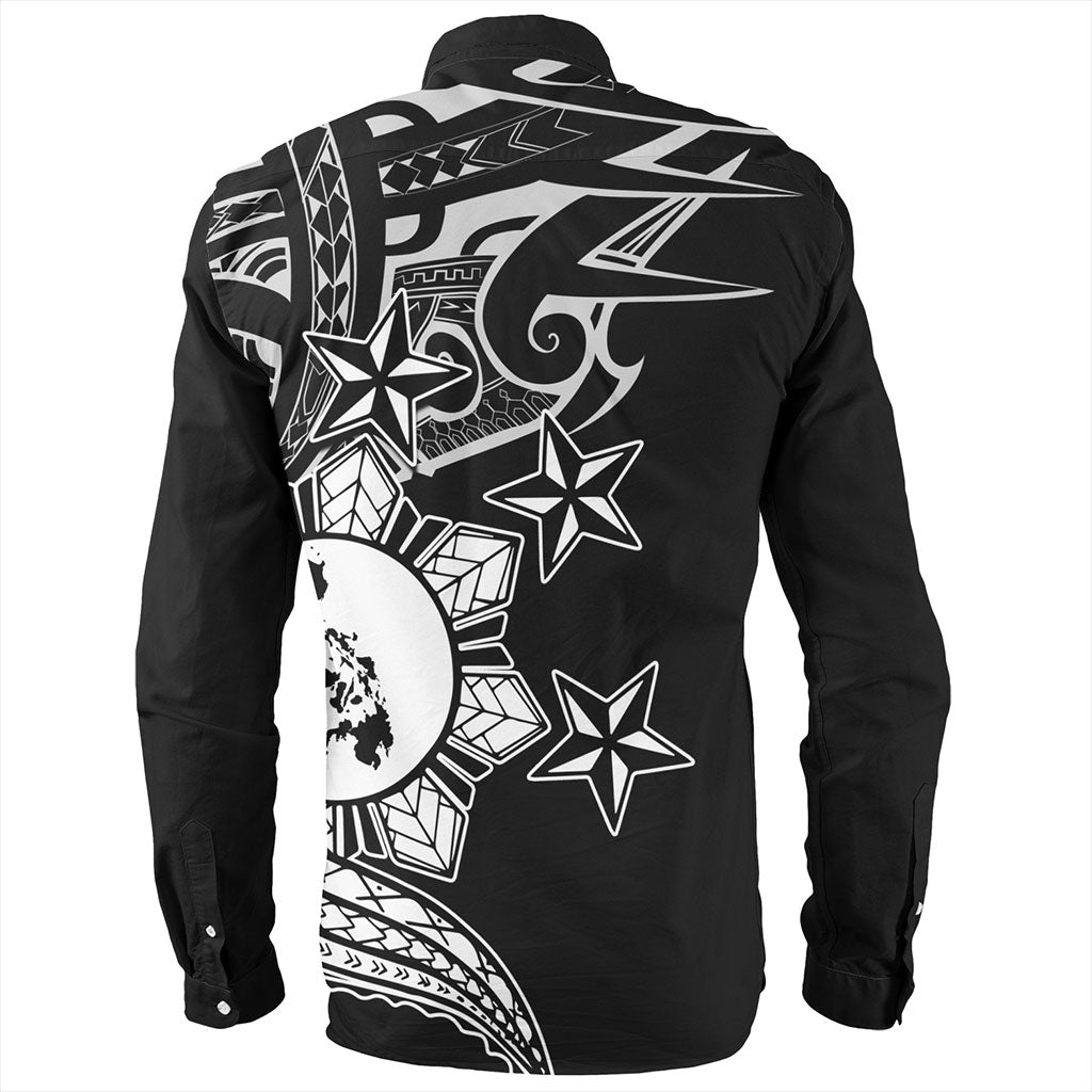 Philippines Filipinos Long Sleeve Shirt Traditional Tribal Tattoo Style