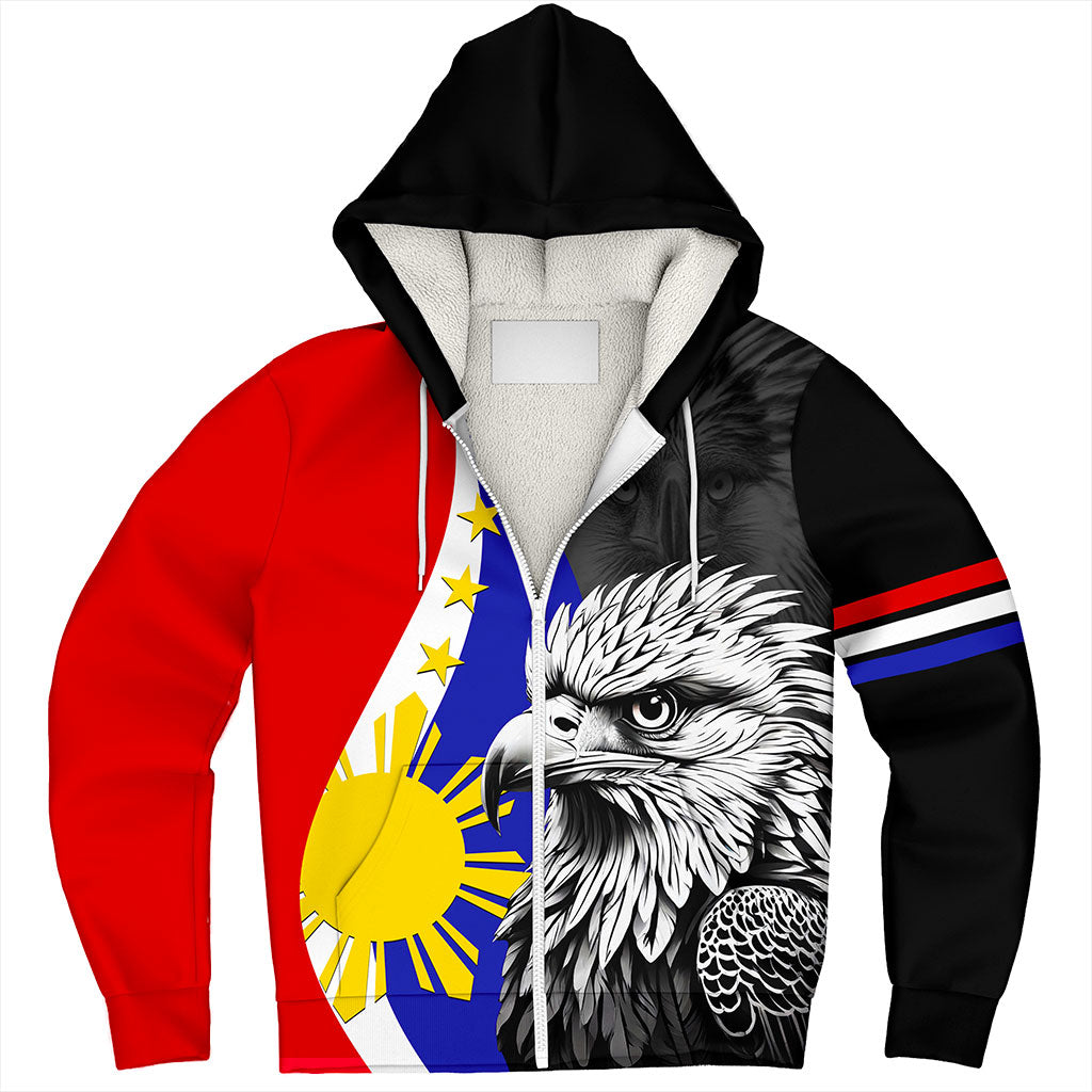 Philippines Filipinos Sherpa Hoodie Flag Eagles Animal Style