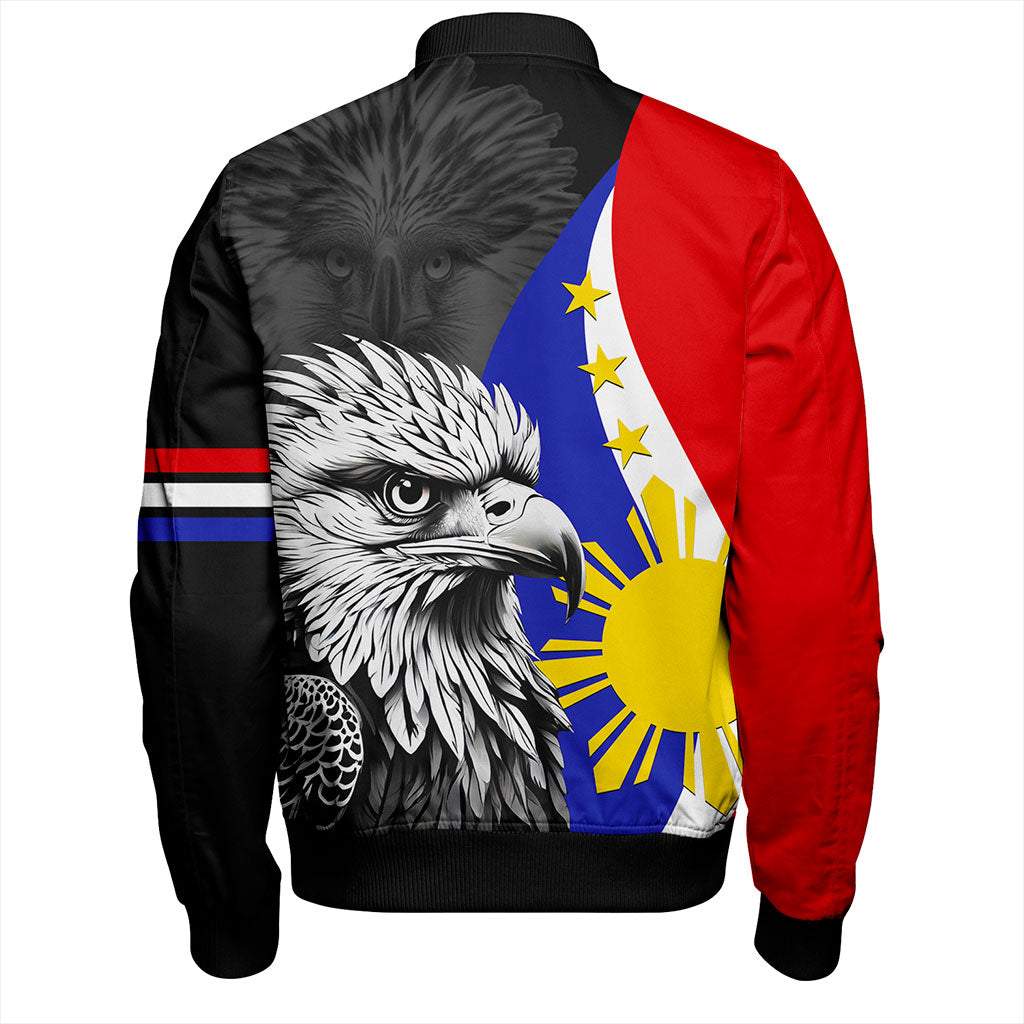 Philippines Filipinos Bomber Jacket Flag Eagles Animal Style