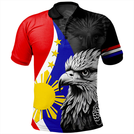 Philippines Filipinos Polo Shirt Flag Eagles Animal Style