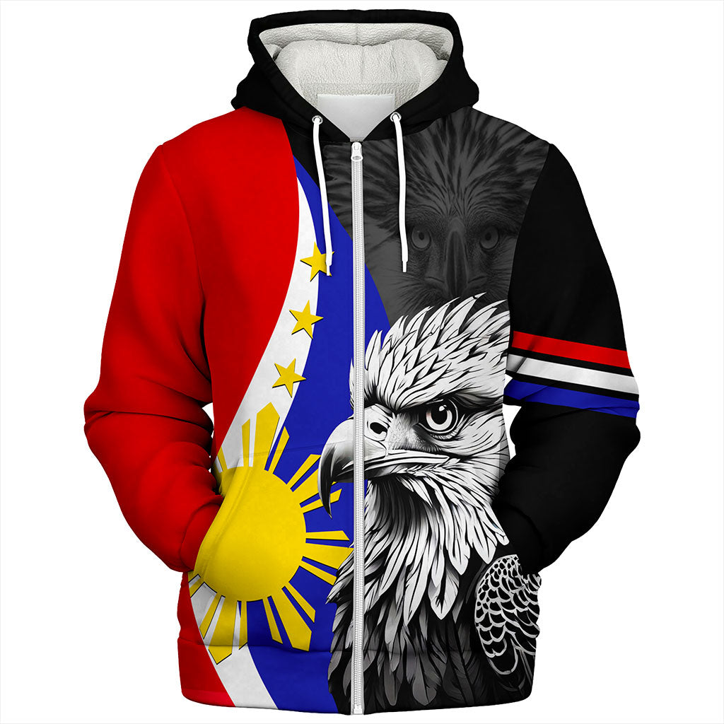 Philippines Filipinos Sherpa Hoodie Flag Eagles Animal Style