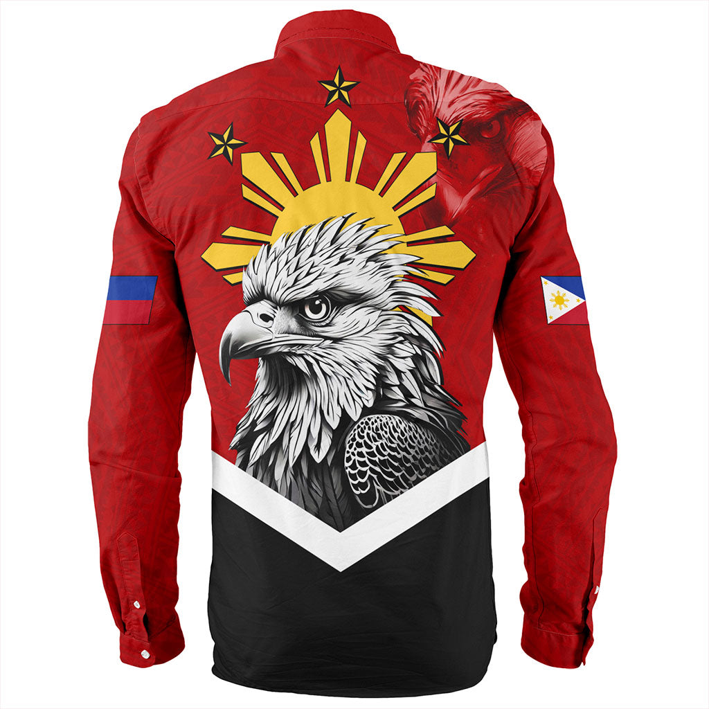 Philippines Filipinos Long Sleeve Shirt Eagles Polynesian Art Dawring