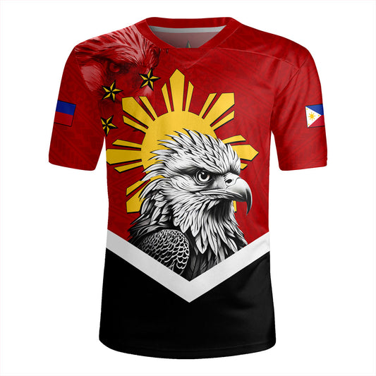 Philippines Filipinos Rugby Jersey Eagles Polynesian Art Dawring