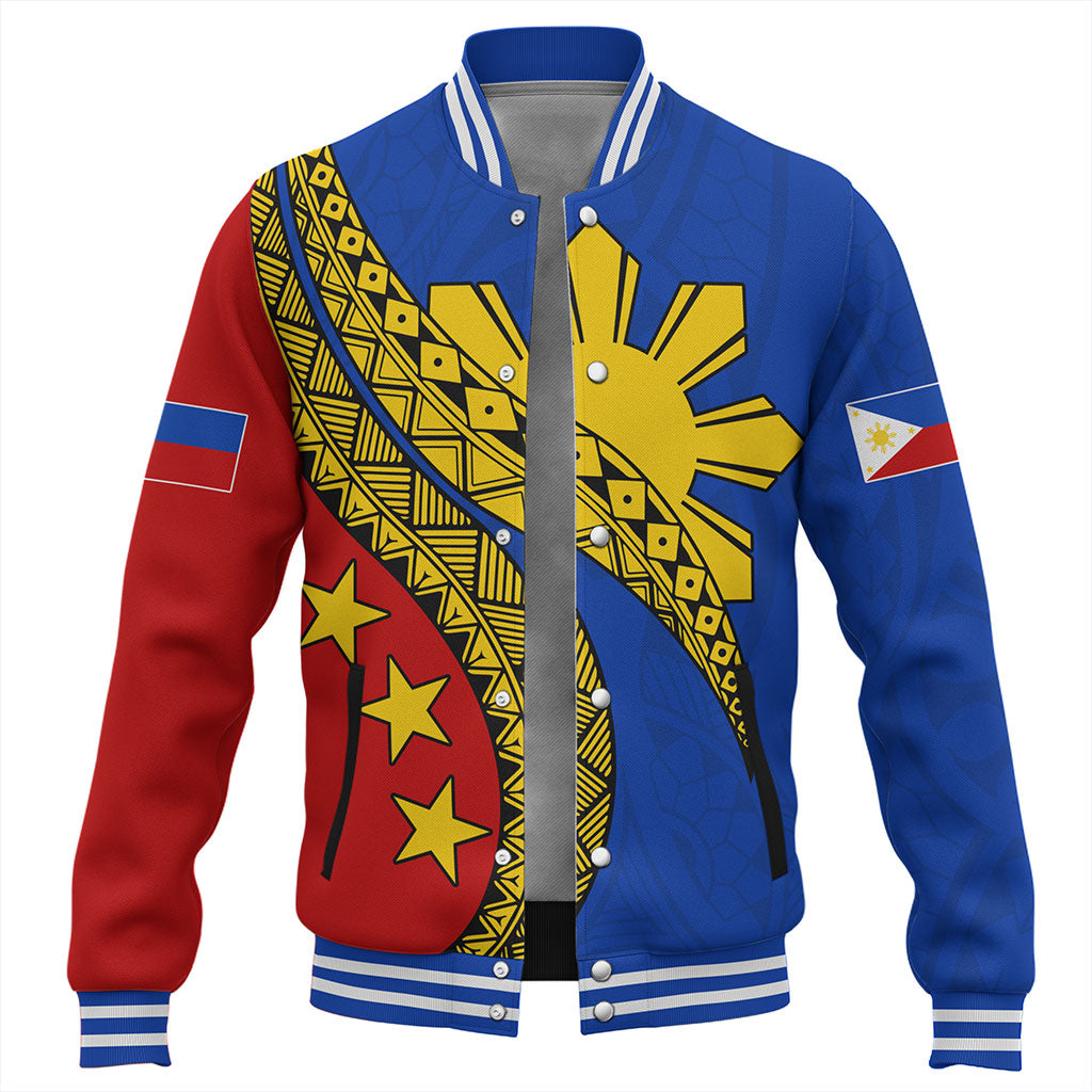 Philippines Filipinos Baseball Jacket Filipinos Sun Tattoo Artist Flag