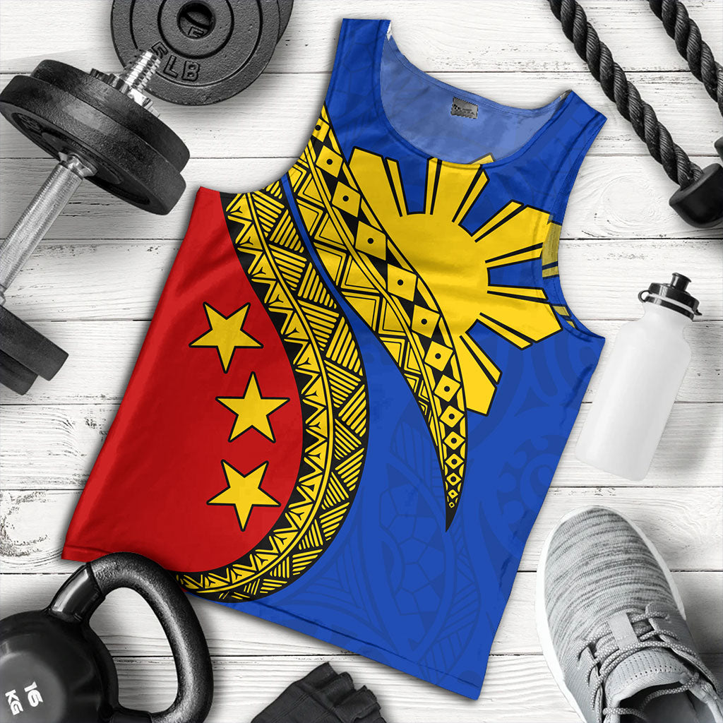 Philippines Filipinos Tank Top Filipinos Sun Tattoo Artist Flag