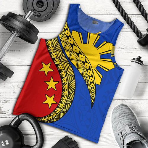 Philippines Filipinos Tank Top Filipinos Sun Tattoo Artist Flag