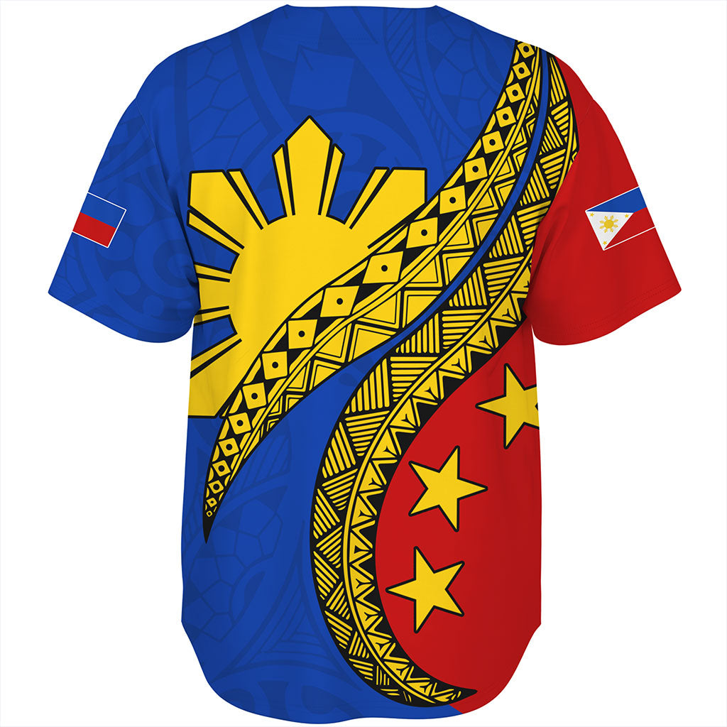 Philippines Filipinos Baseball Shirt Filipinos Sun Tattoo Artist Flag