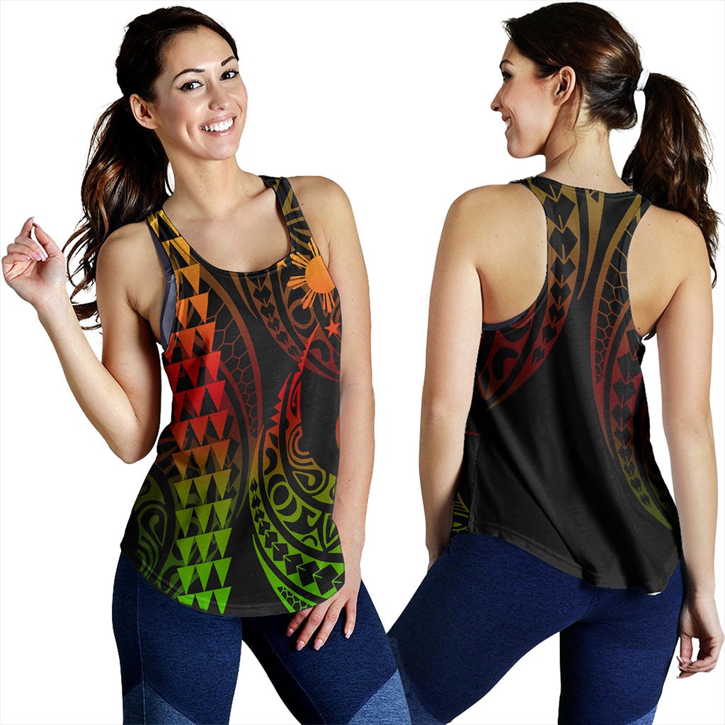 Philippines Filipinos Women Tank Kakau Style