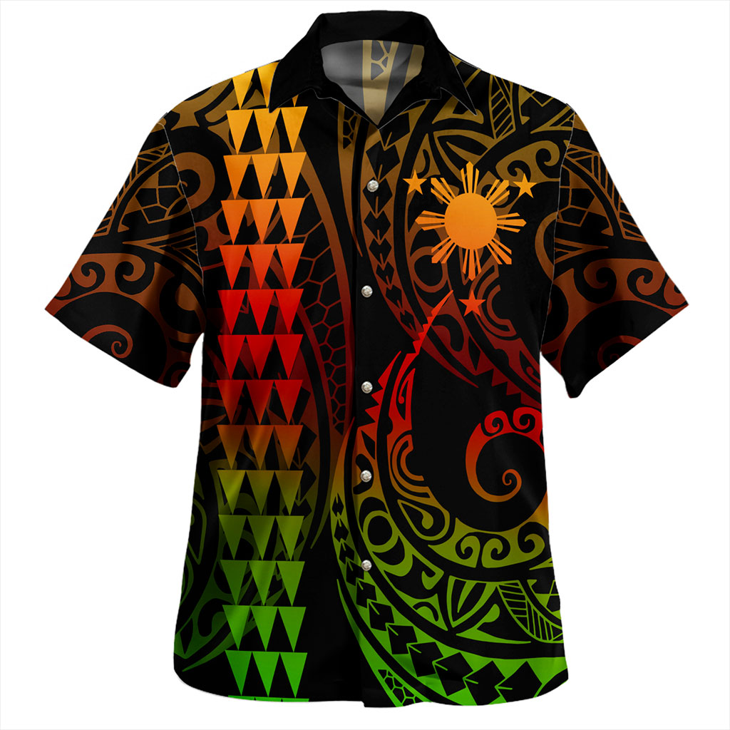 Philippines Filipinos Hawaiian Shirt Kakau Style