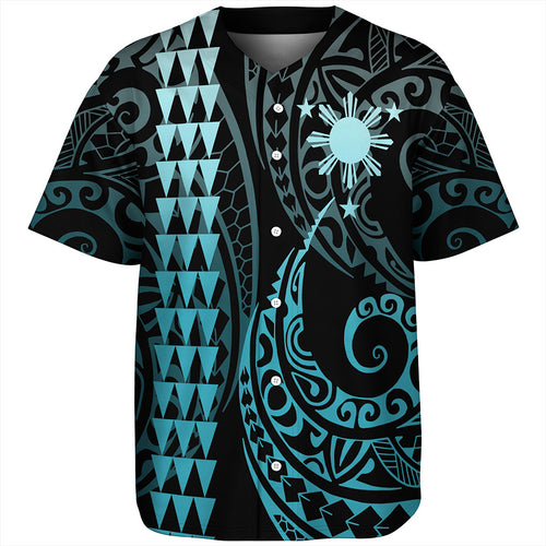 Philippines Filipinos Baseball Shirt Kakau Style