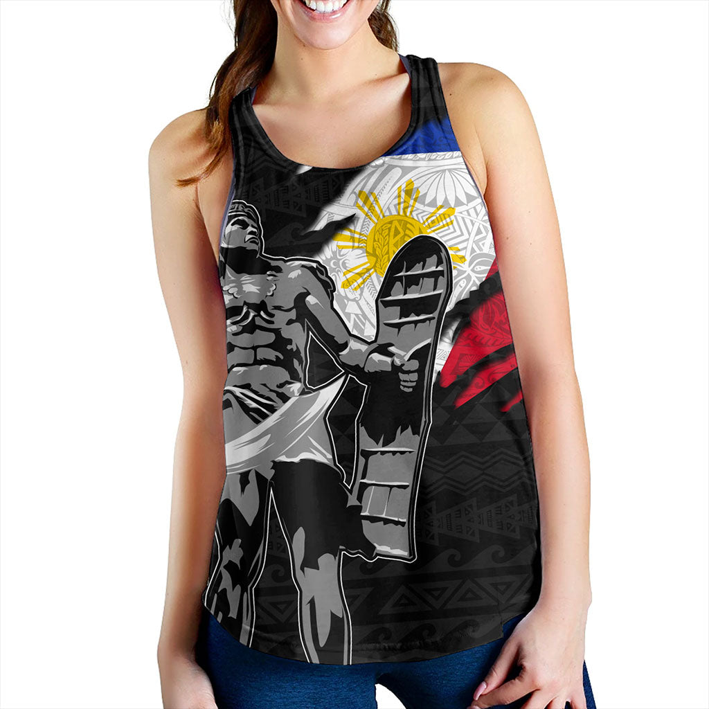 Philippines Filipinos Women Tank Tribal Polynesia Lapu Lapu Crack Style