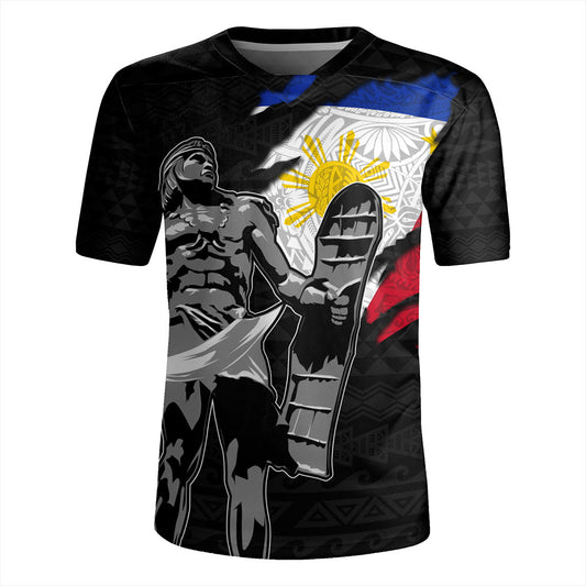 Philippines Filipinos Rugby Jersey Tribal Polynesia Lapu Lapu Crack Style