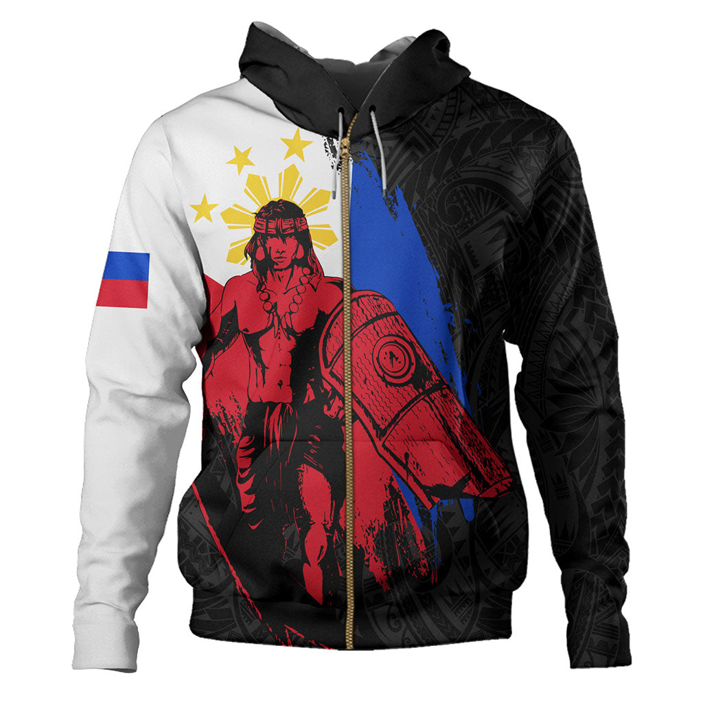 Philippines Filipinos Hoodie Lapu Lapu Warrior Style Flag
