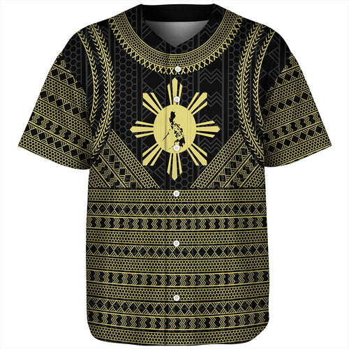 Philippines Filipinos Baseball Shirt Tribal Pattern Traditional Style