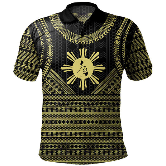 Philippines Filipinos Polo Shirt Tribal Pattern Traditional Style