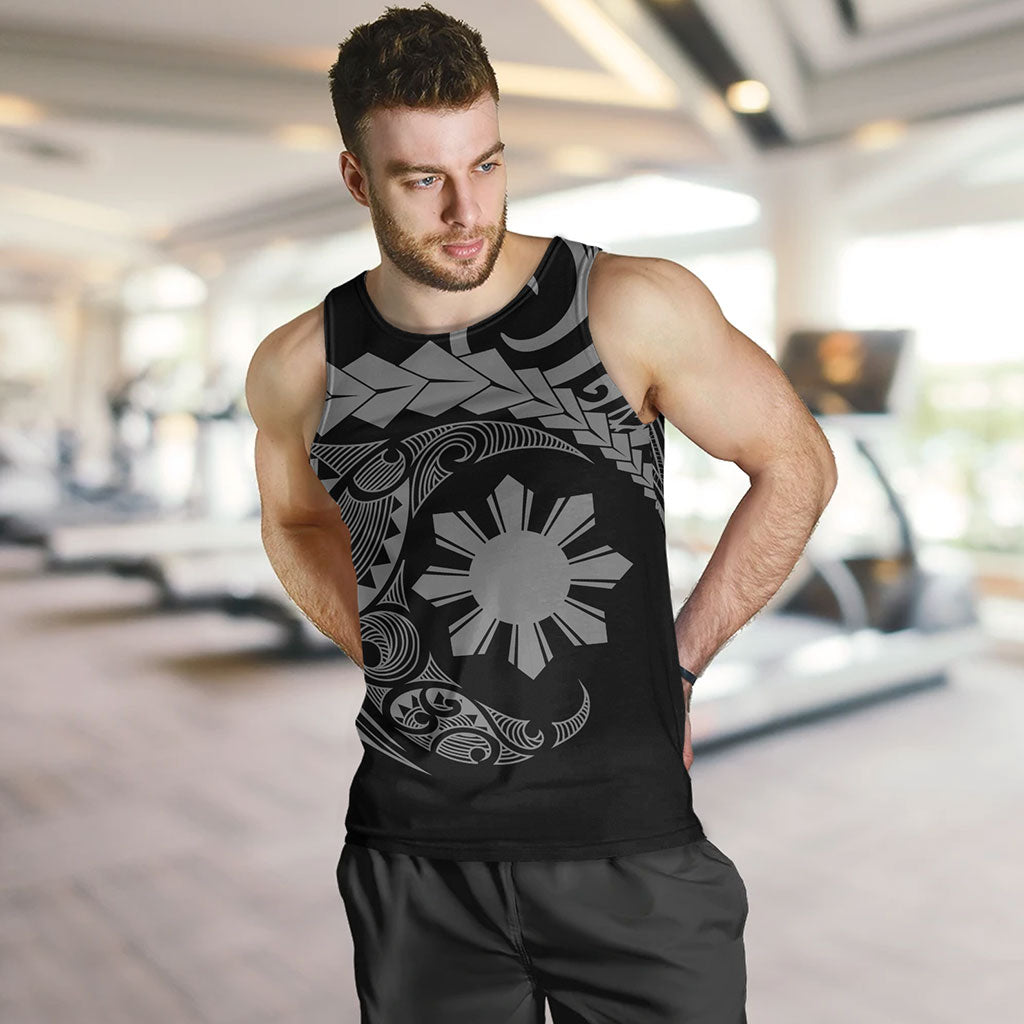 Philippines Filipinos Tank Top Polynesian Tribal Half Circle