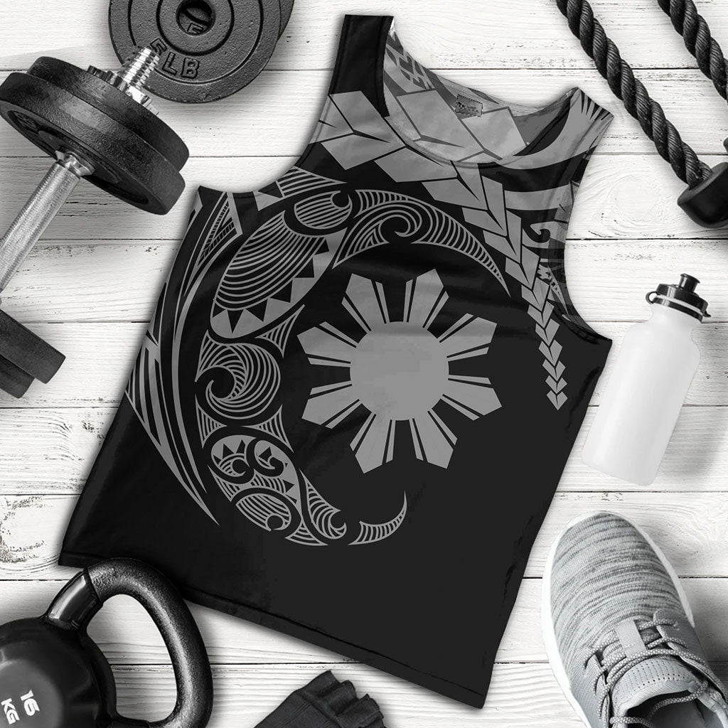 Philippines Filipinos Tank Top Polynesian Tribal Half Circle