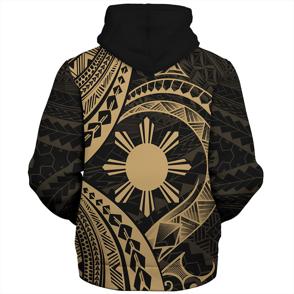 Philippines Filipinos Sherpa Hoodie Tribal Design Tattoo