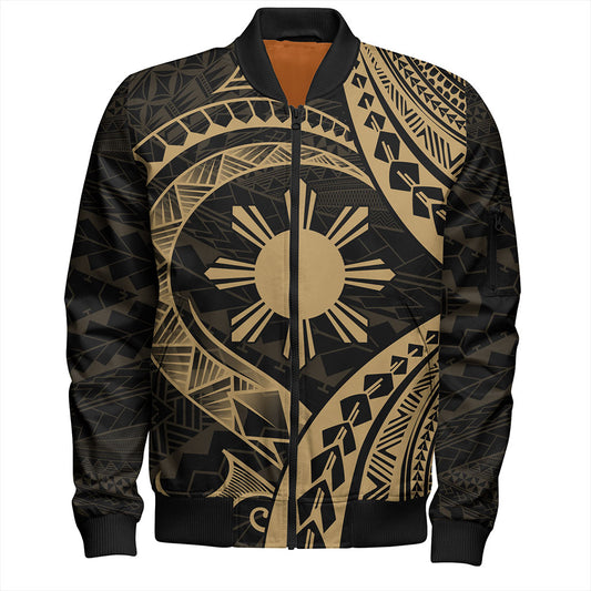 Philippines Filipinos Bomber Jacket Tribal Design Tattoo
