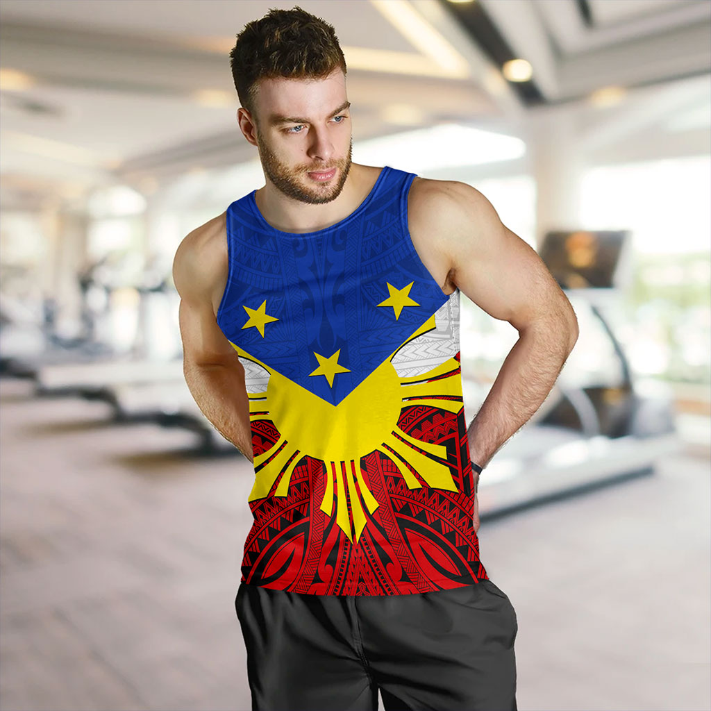 Philippines Filipinos Tank Top Tribal Flag Traditional Style