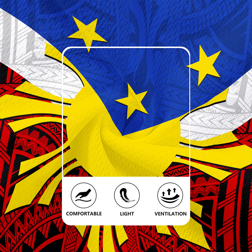Philippines Filipinos Rugby Jersey Tribal Flag Traditional Style