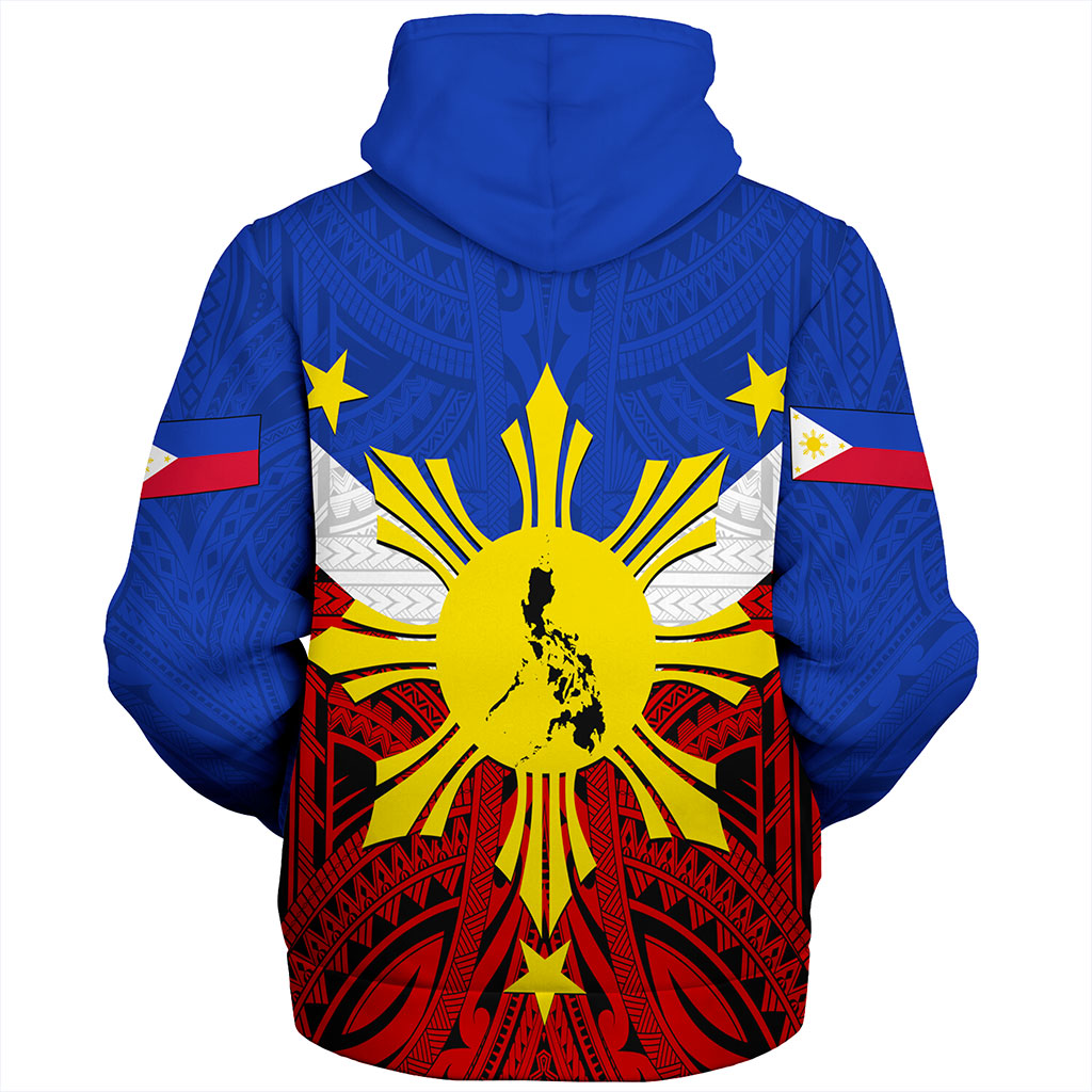 Philippines Filipinos Sherpa Hoodie Tribal Flag Traditional Style