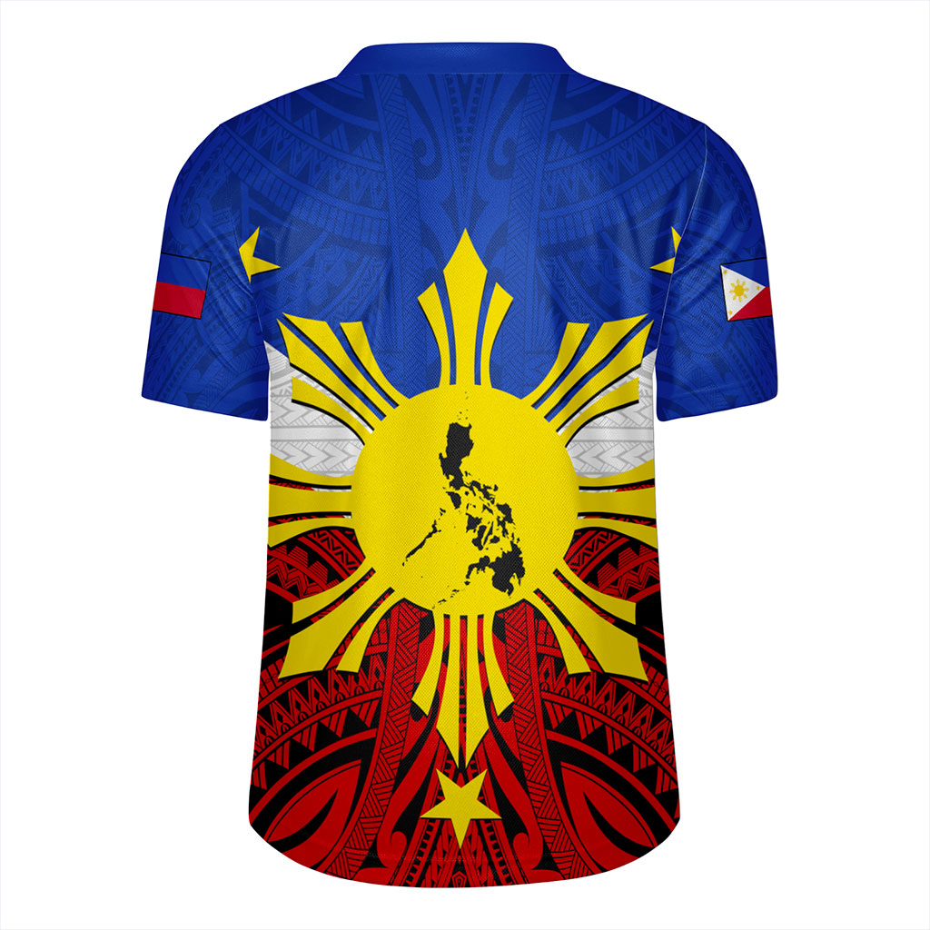 Philippines Filipinos Rugby Jersey Tribal Flag Traditional Style
