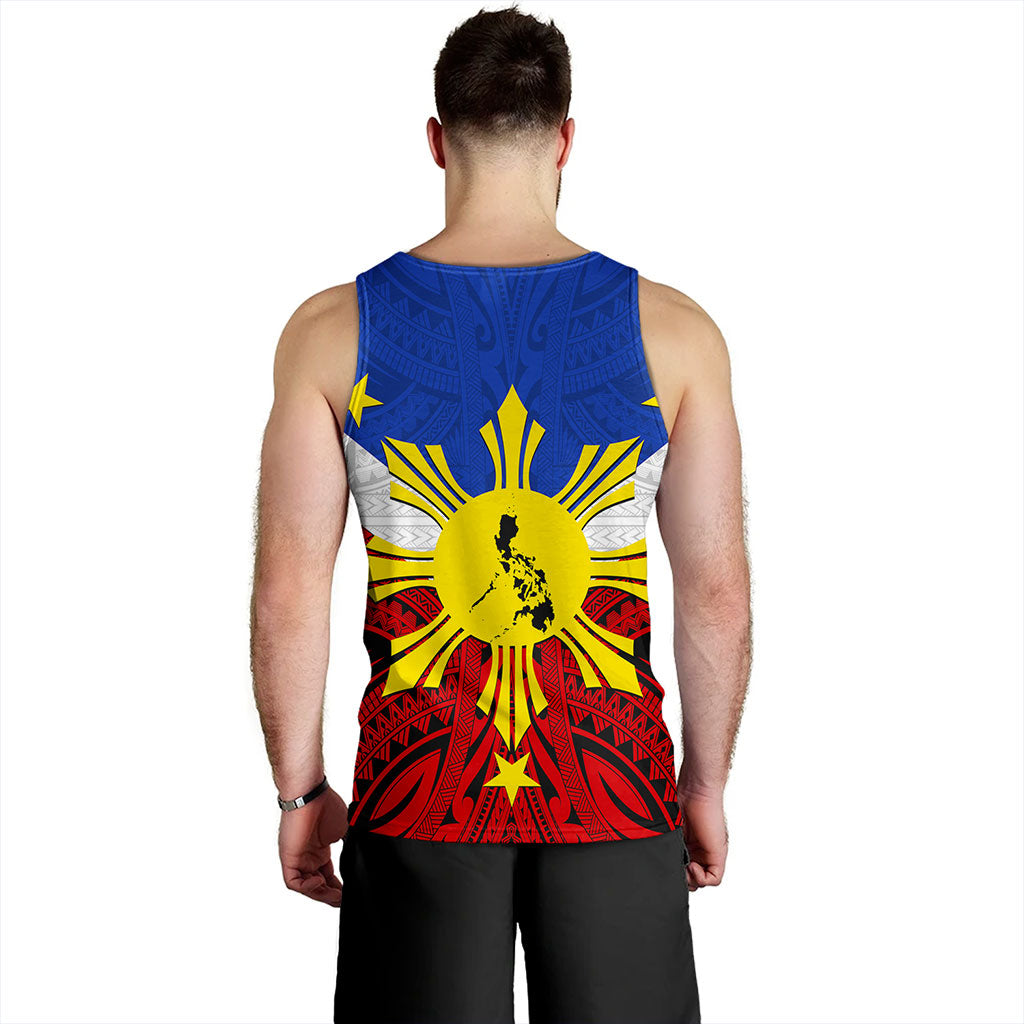 Philippines Filipinos Tank Top Tribal Flag Traditional Style