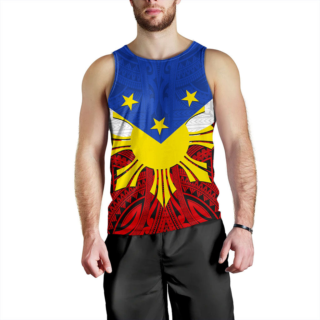 Philippines Filipinos Tank Top Tribal Flag Traditional Style