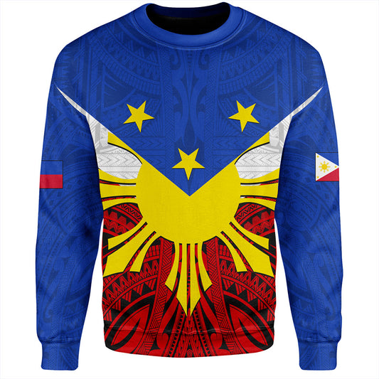 Philippines Filipinos Sweatshirt Tribal Flag Traditional Style