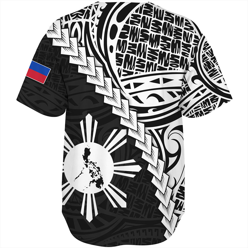 Philippines Filipinos Baseball Shirt Lauhala Tribal Coat Of Arms