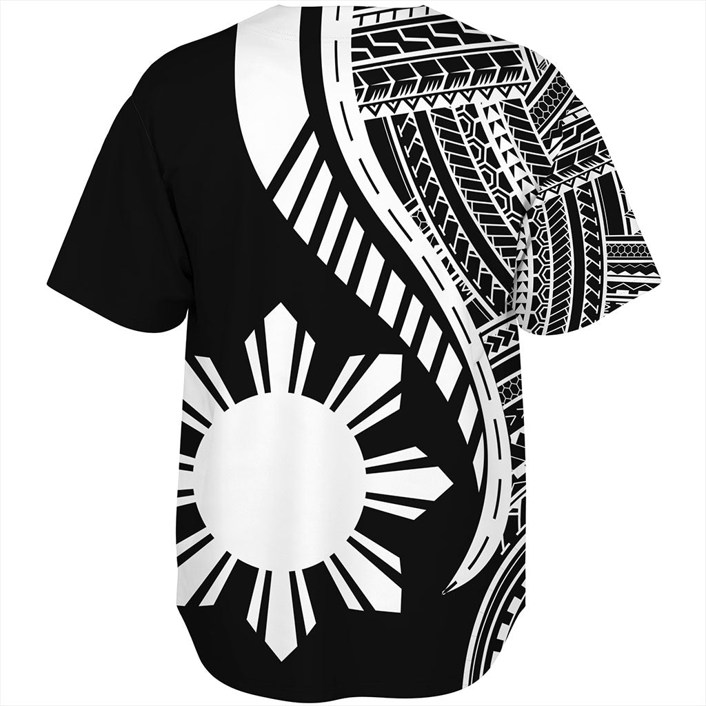 Philippines Filipinos Baseball Shirt Tribal Polynesian Pattern Original Style