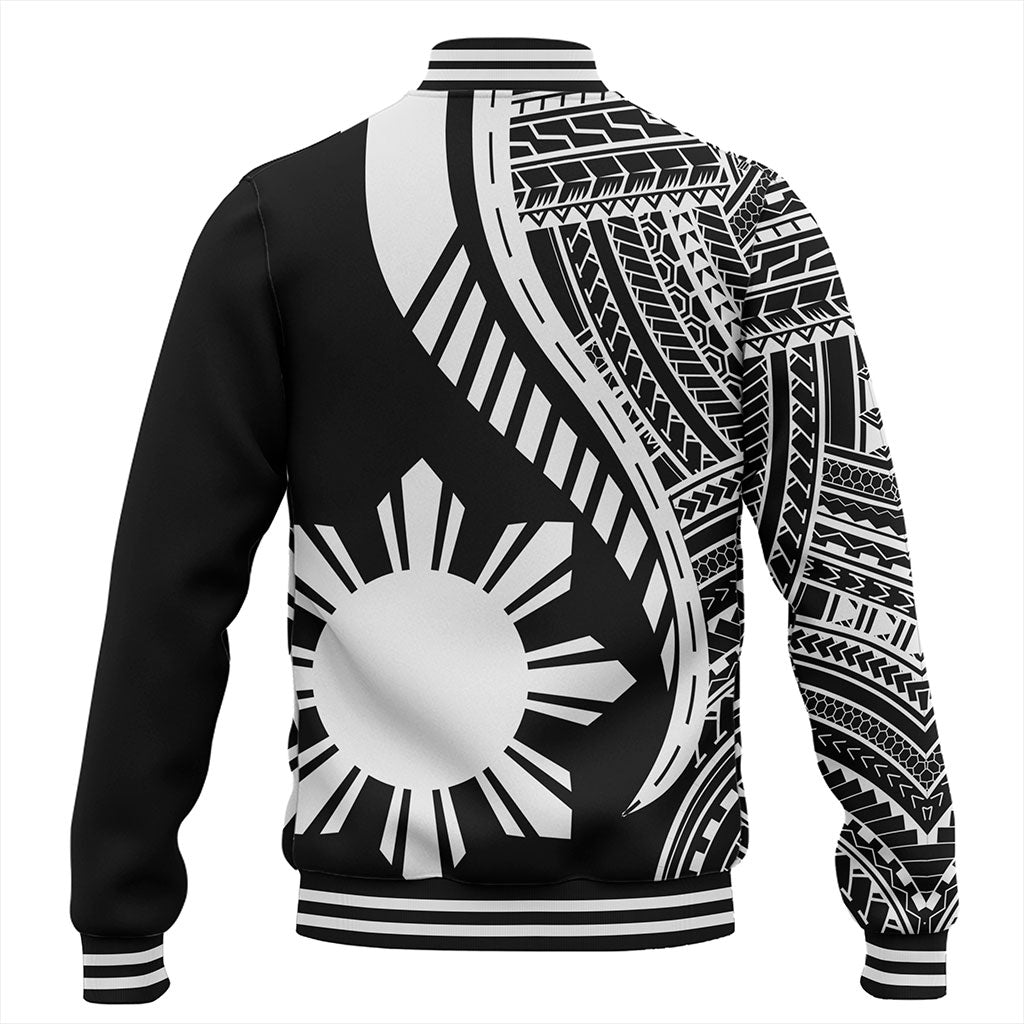 Philippines Filipinos Baseball Jacket Tribal Polynesian Pattern Original Style