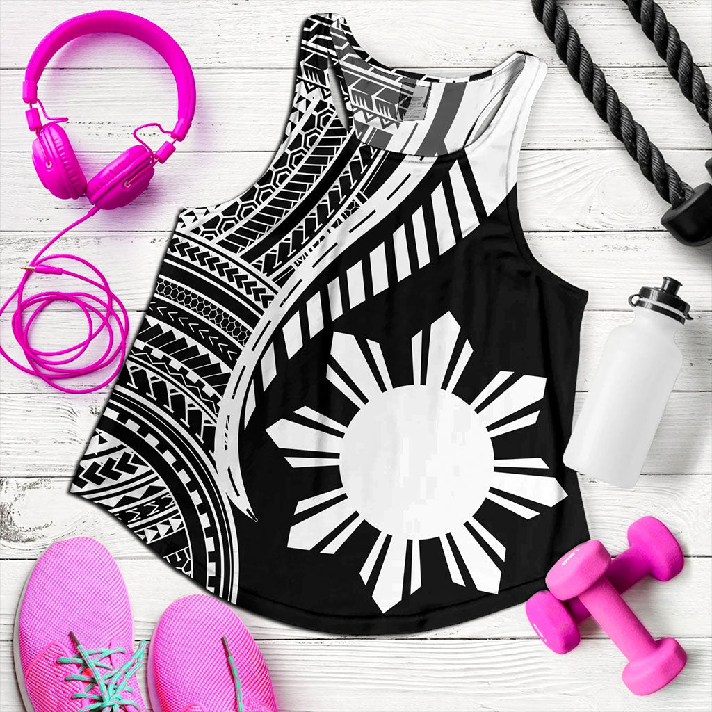 Philippines Filipinos Women Tank Tribal Polynesian Pattern Original Style