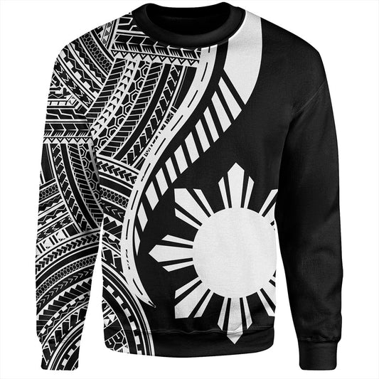 Philippines Filipinos Sweatshirt Tribal Polynesian Pattern Original Style