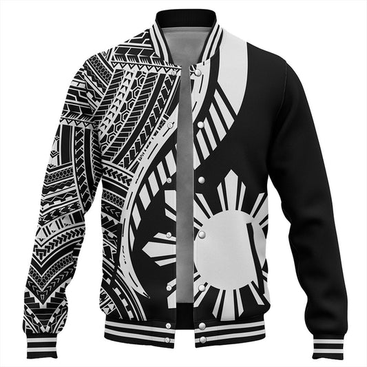 Philippines Filipinos Baseball Jacket Tribal Polynesian Pattern Original Style