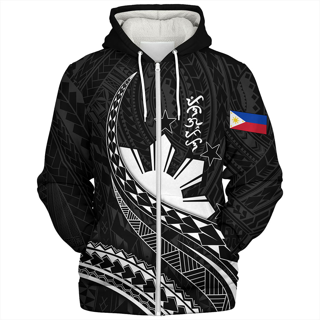 Philippines Filipinos Sherpa Hoodie Tribal Polynesian Artist Style