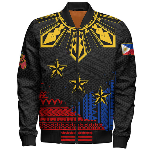 Philippines Filipinos Bomber Jacket Tribal Sport Style