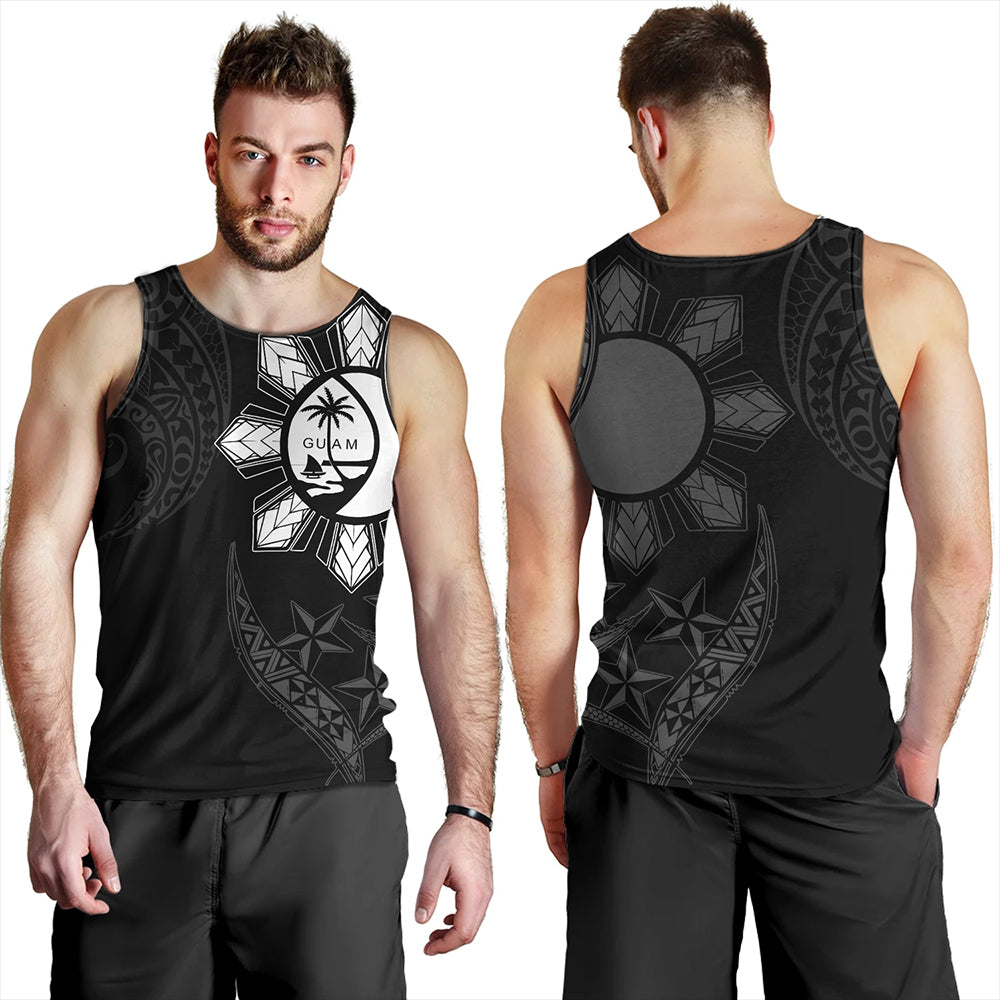 Philippines Tank Top With Guam Seal Tribal Sun In My Heart