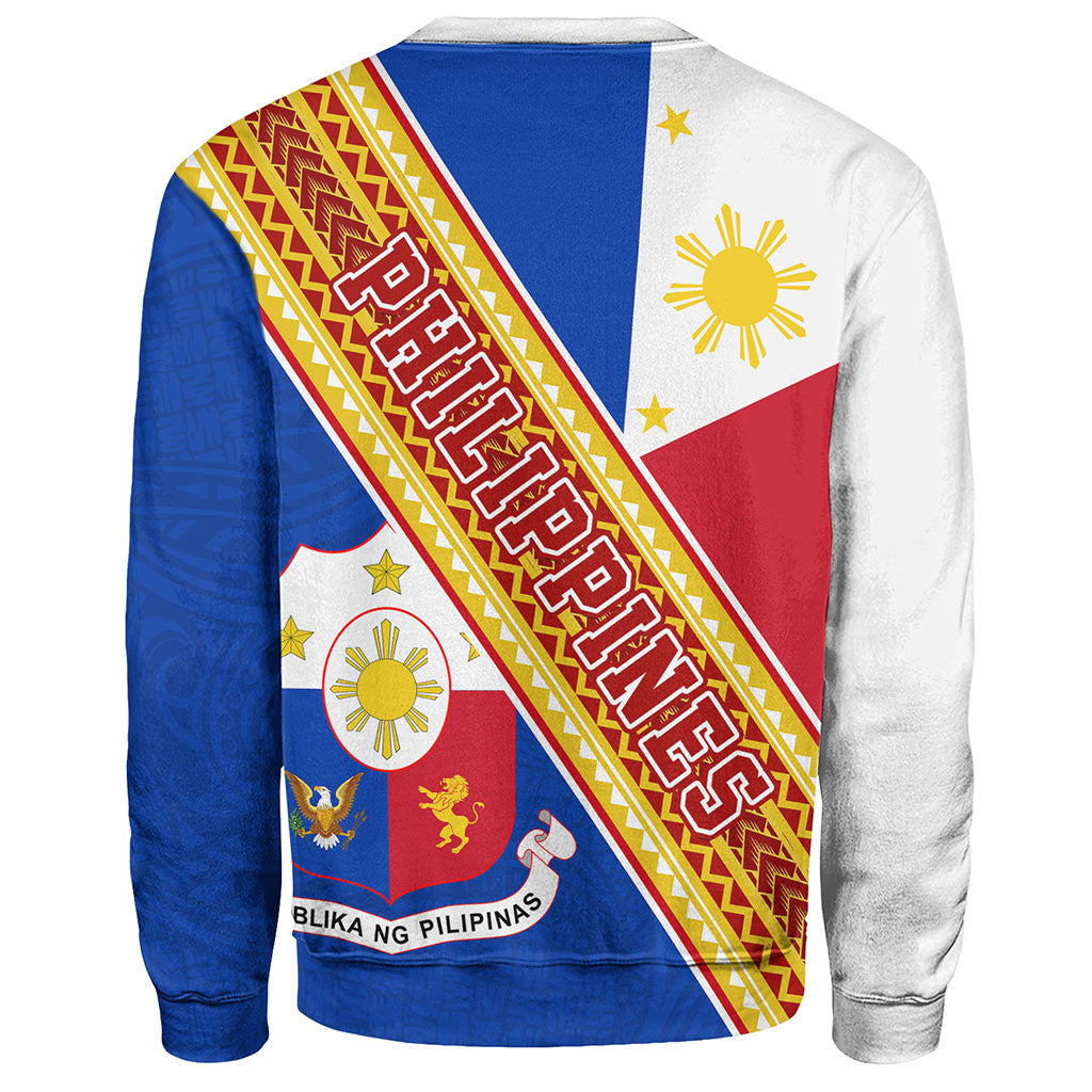 Philippines Filipinos Sweatshirt Flag And Coat Of Arms