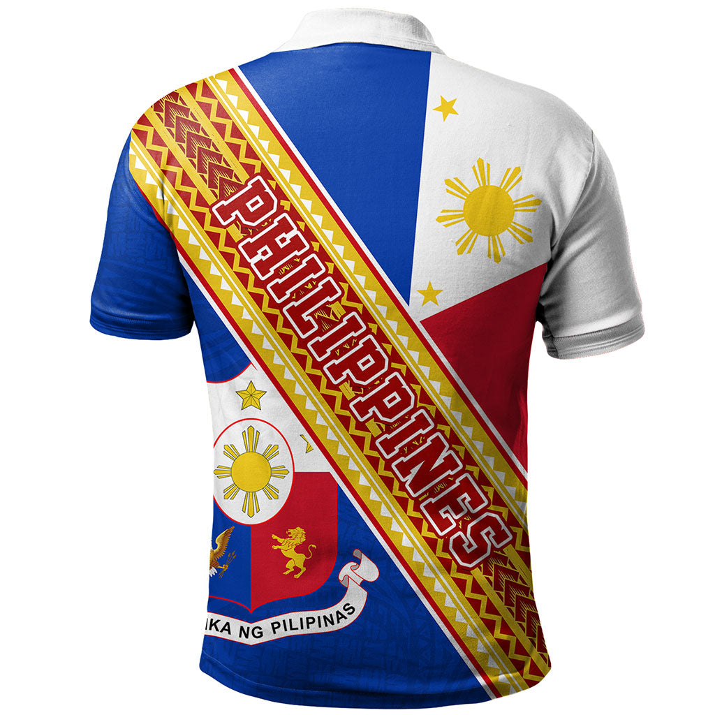 Philippines Filipinos Polo Shirt Flag And Coat Of Arms