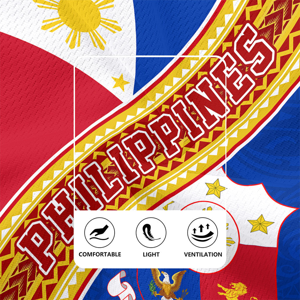 Philippines Filipinos Rugby Jersey Flag And Coat Of Arms