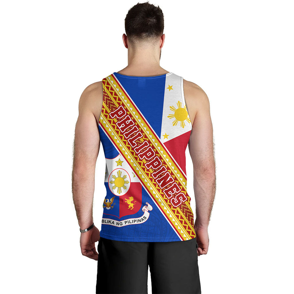 Philippines Filipinos Tank Top Flag And Coat Of Arms