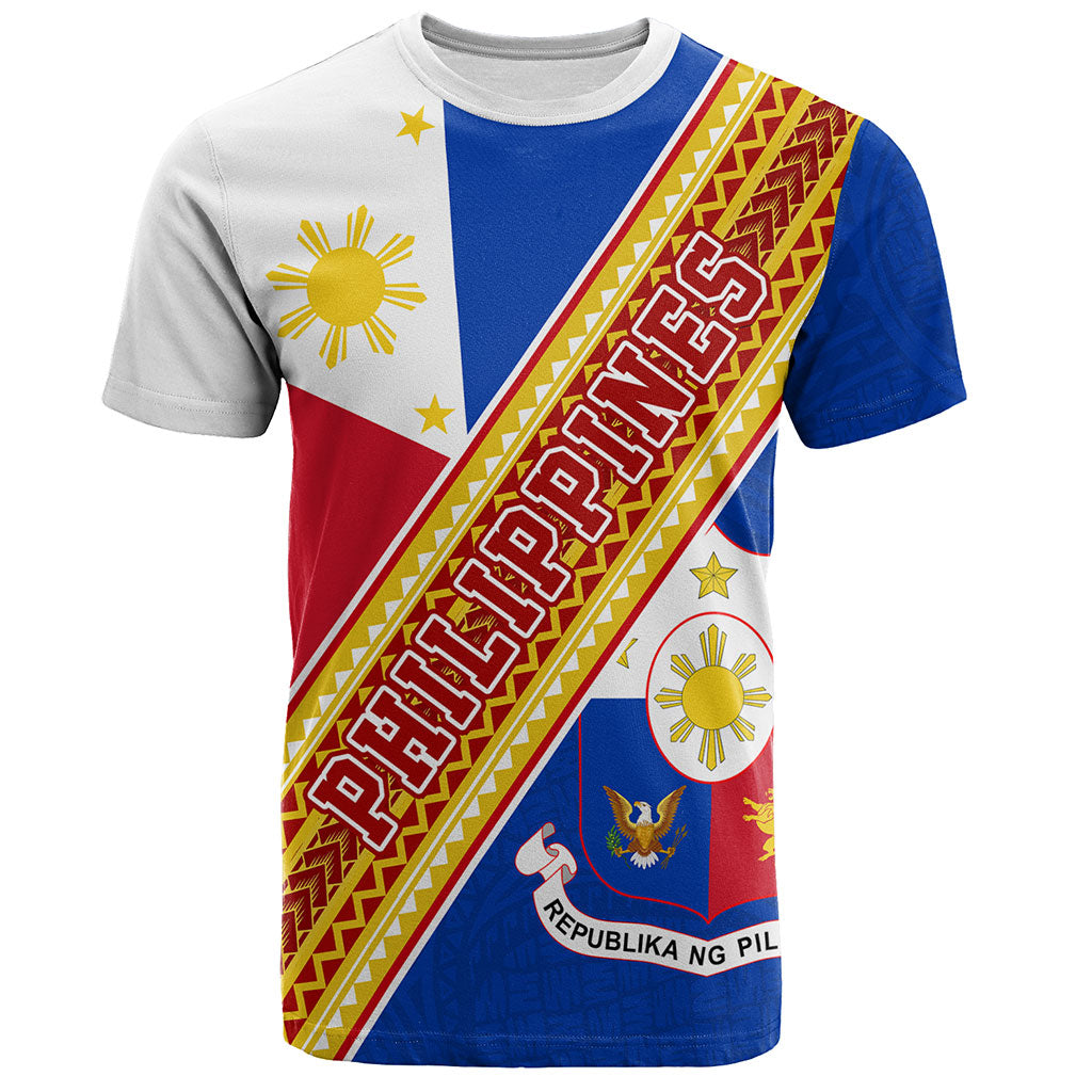Philippines Filipinos T-Shirt Flag And Coat Of Arms