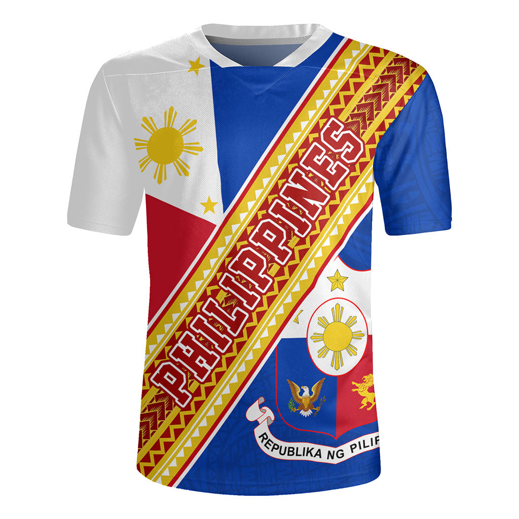 Philippines Filipinos Rugby Jersey Flag And Coat Of Arms